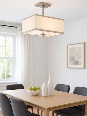 Hampton Bay Menlo Hampton Bay Menlo Park Semi-Flush Mount 4-Light